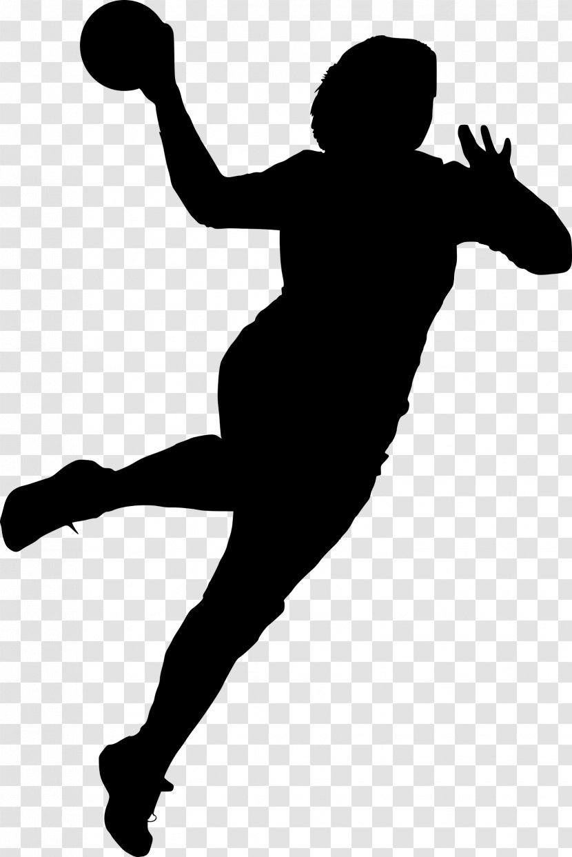 Handball Jumpman Silhouette Sport Clip Art - Hand Transparent PNG