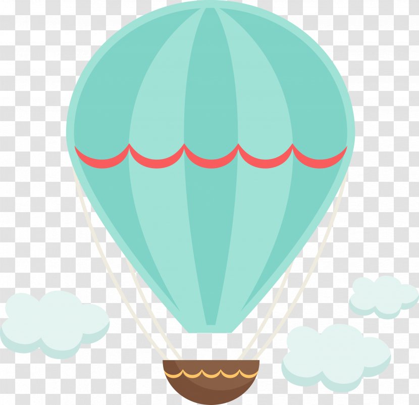 Hot Air Balloon Scrapbooking Clip Art - Parachute Transparent PNG