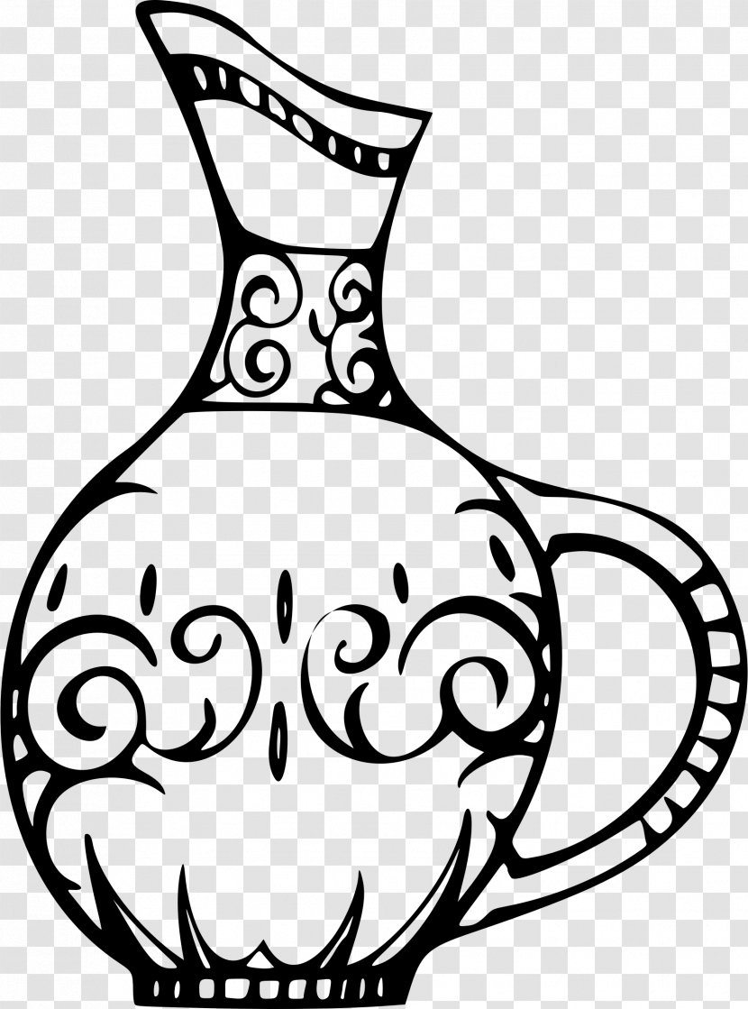 Vase Drawing Black And White Clip Art Transparent PNG