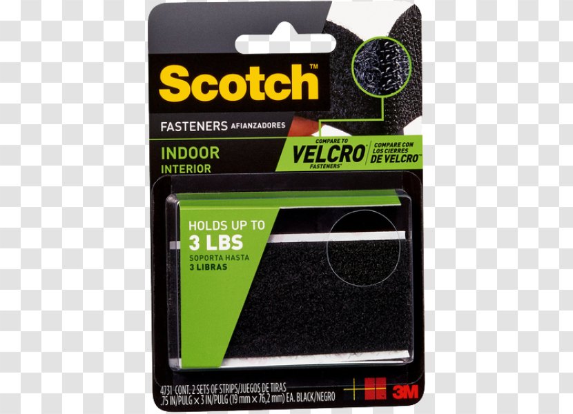 3M Scotch Tape Product Centimeter Font - Hook-and-loop Fastener Transparent PNG