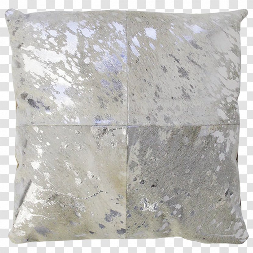 Cushion Throw Pillows Cowhide Carpet - Silver Sequins Transparent PNG