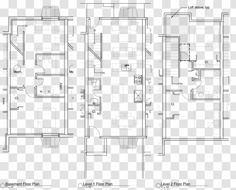 Floor Plan Technical Drawing Furniture - Design Transparent PNG