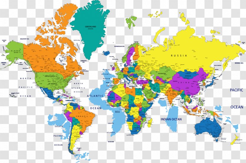 Globe World Map - Vector - Color Transparent PNG