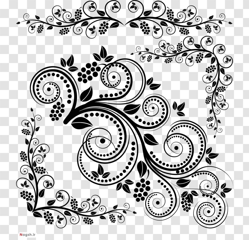 Ornament Art Royalty-free - Black And White - Design Transparent PNG
