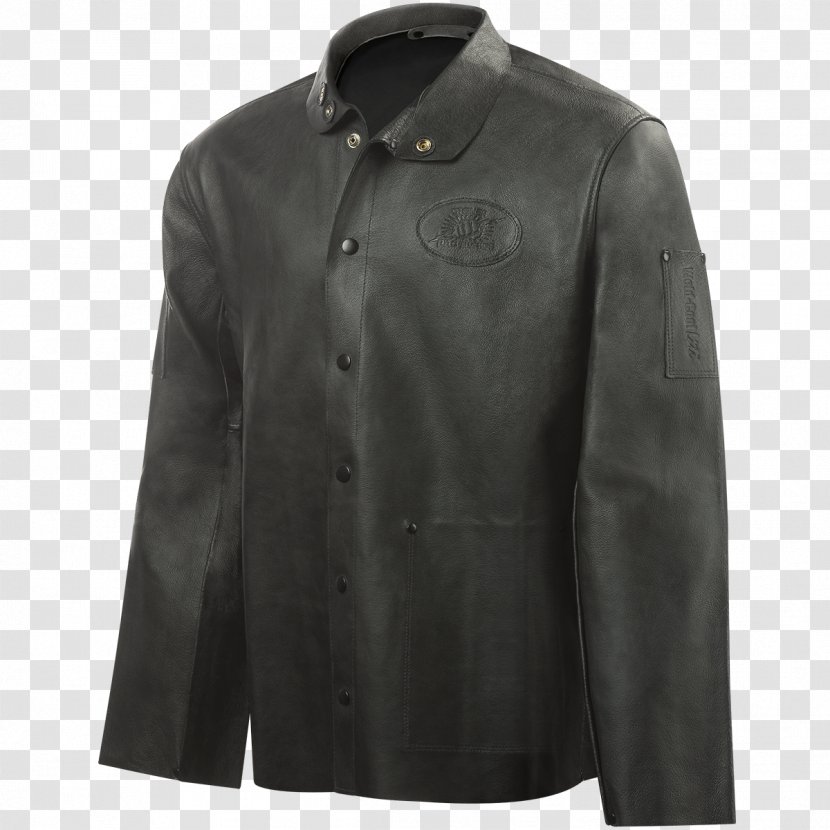 Leather Jacket Coat Parka Outerwear Transparent PNG