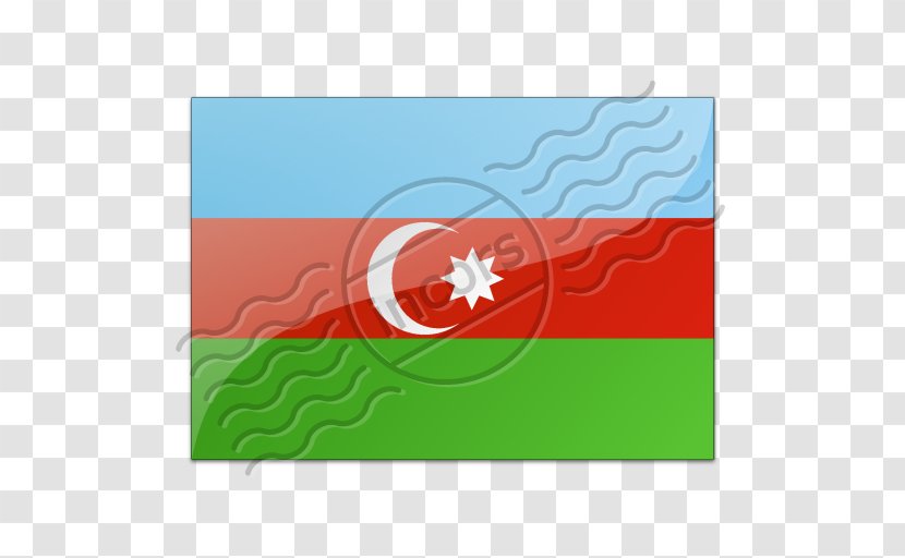 Green Flag Of Azerbaijan Rectangle Pattern Transparent PNG