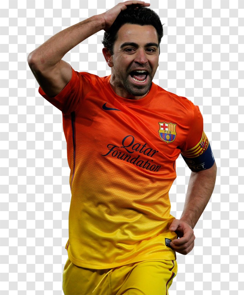 Xavi FC Barcelona Jersey Supercopa De España Spain National Football Team - David Villa - Fc Transparent PNG