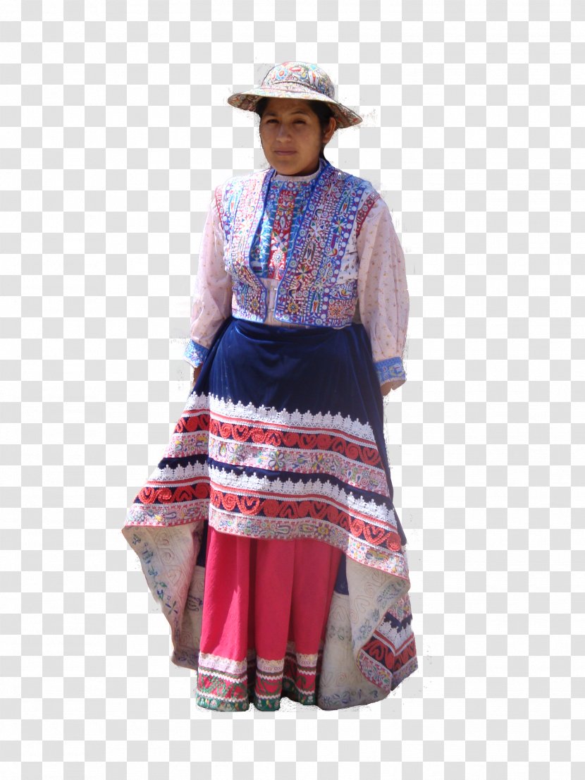 Tapay District Colca Canyon Clothing Folk Costume - Day Dress - Peruvian Transparent PNG