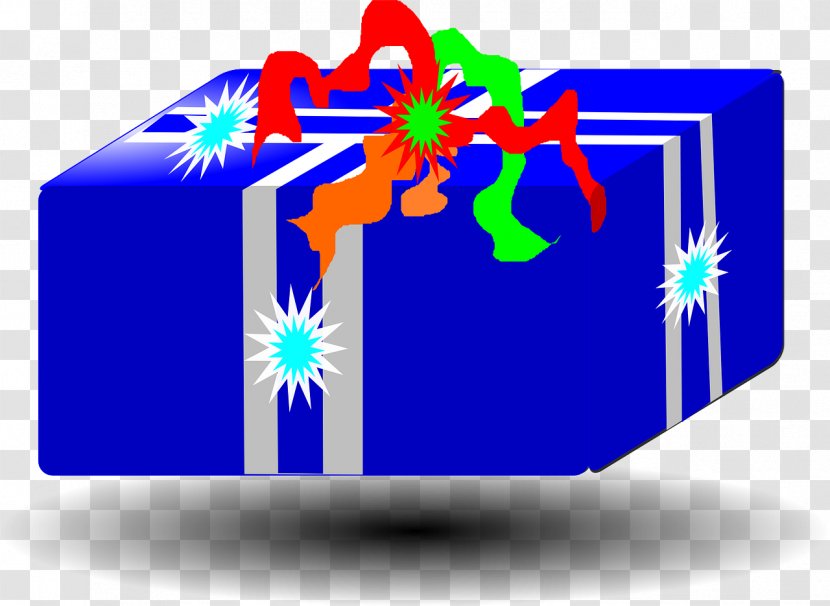 Gift Clip Art Image Ribbon Symbol - Blue Transparent PNG