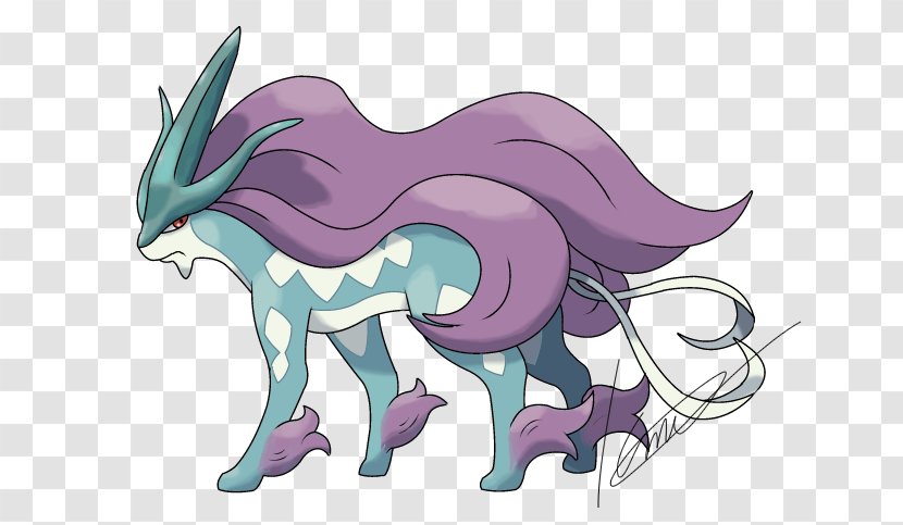 Pokémon X And Y Suicune Entei Raikou - Cartoon - Silhouette Transparent PNG