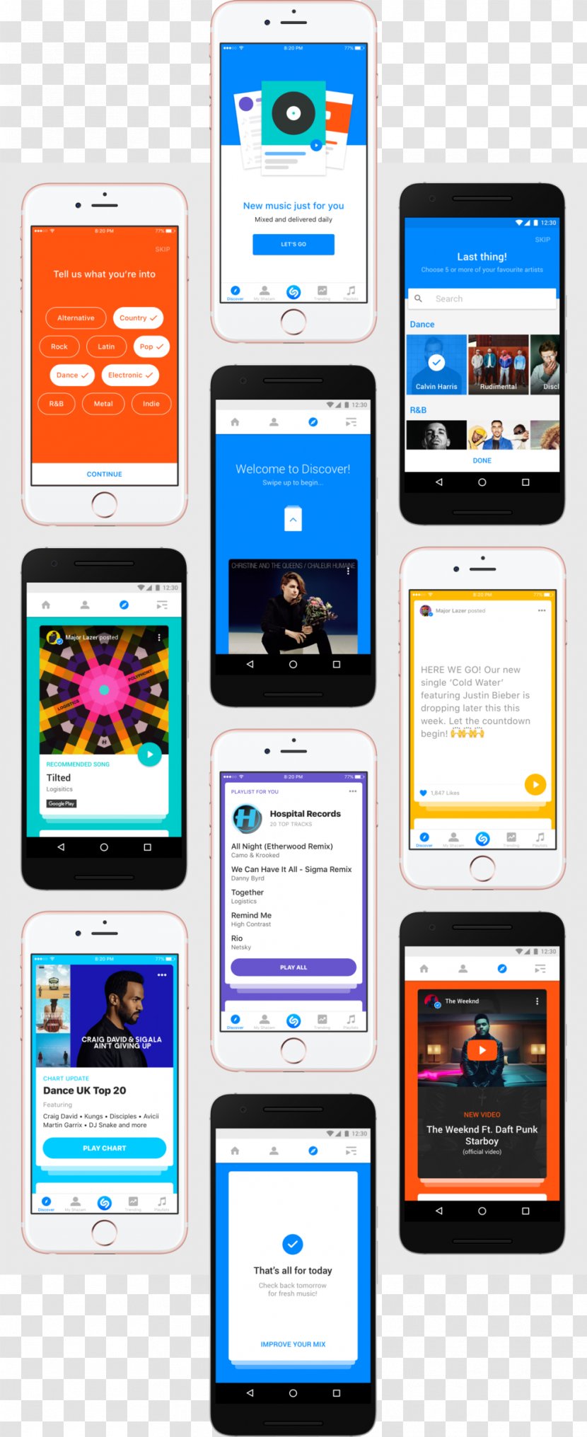 Smartphone Handheld Devices Shazam - Communication Transparent PNG