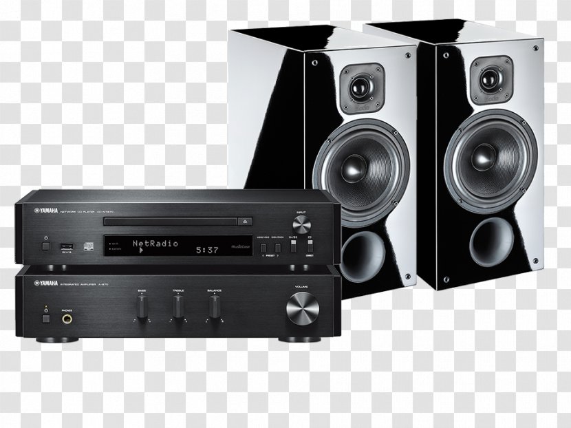 YAMAHA MCR-N670 Black Microsystem High Fidelity Loudspeaker Yamaha Corporation Audio - Equipment - Cast System Transparent PNG