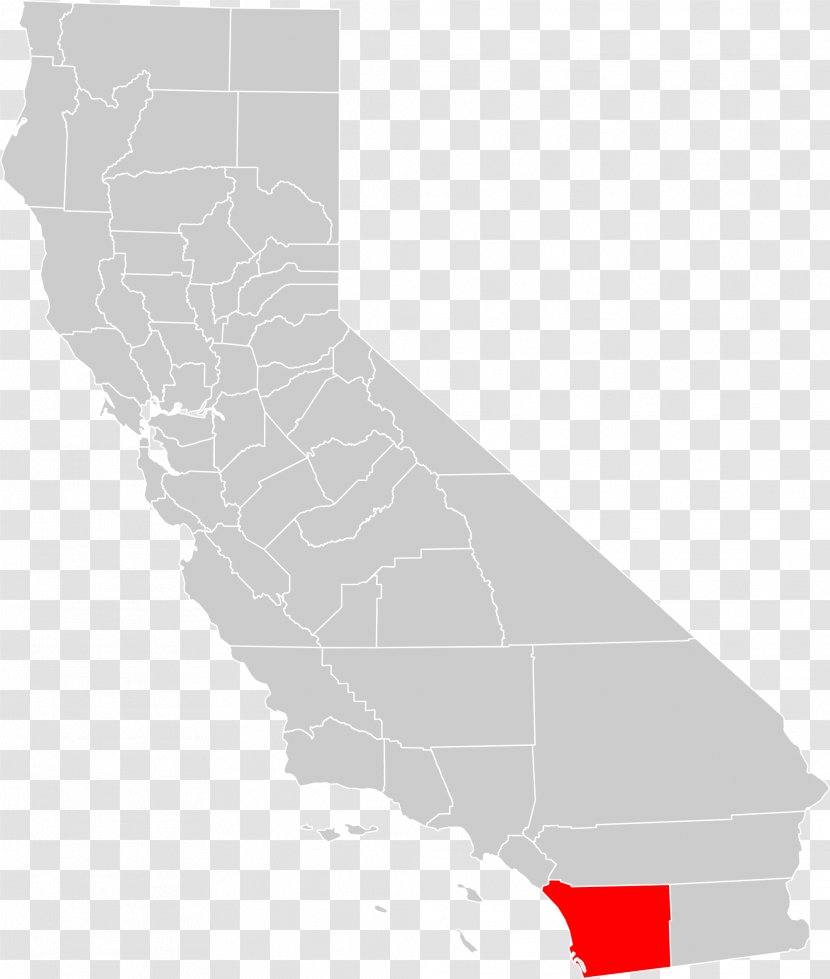 Santa Barbara County, California State Route 1 Map Cal 3 - Vector Transparent PNG