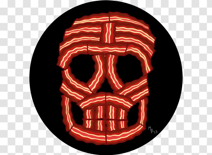 Skull Mask Font - Bacon Transparent PNG