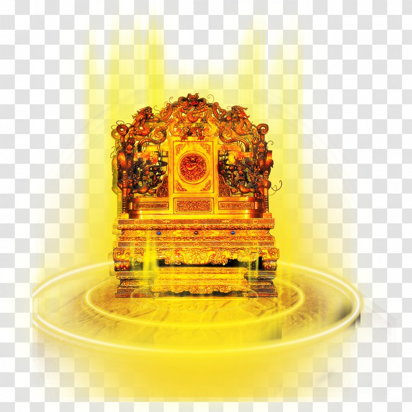 Download Icon - Gratis - Golden Halo Throne Transparent PNG