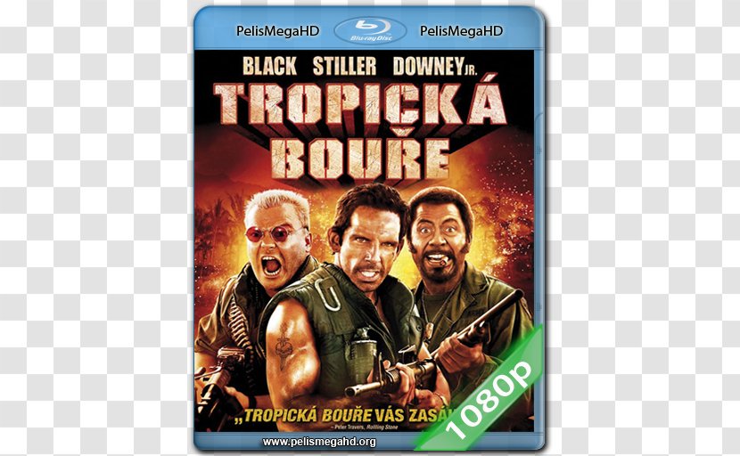 Tropic Thunder Robert Downey Jr. Four Leaf Tayback Film Poster - Dvd - Jr Transparent PNG