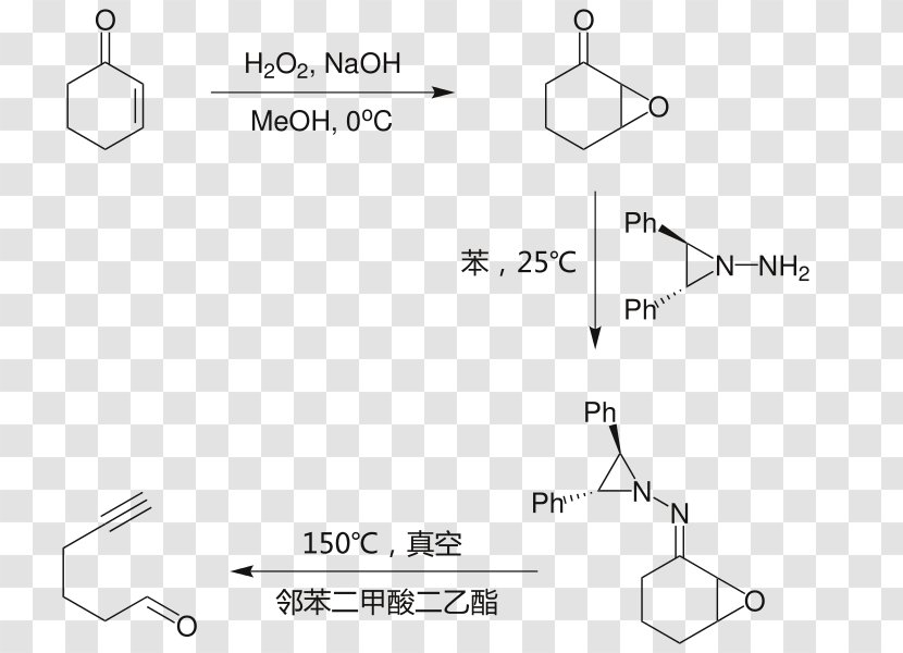 Eschenmoser Fragmentation Ketone Hydrazide Chemical Reaction Compound - Rectangle Transparent PNG