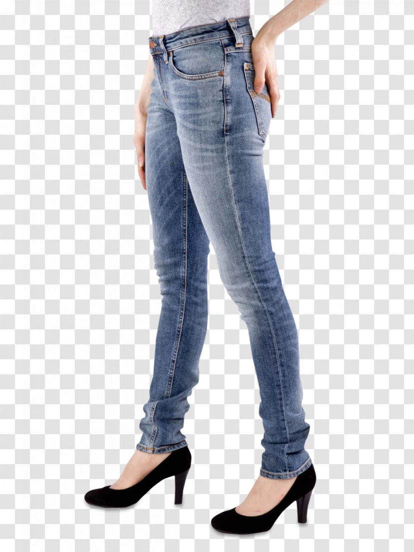 Nudie Jeans T-shirt Denim Slim-fit Pants - Watercolor - Fashion Female Model Transparent PNG