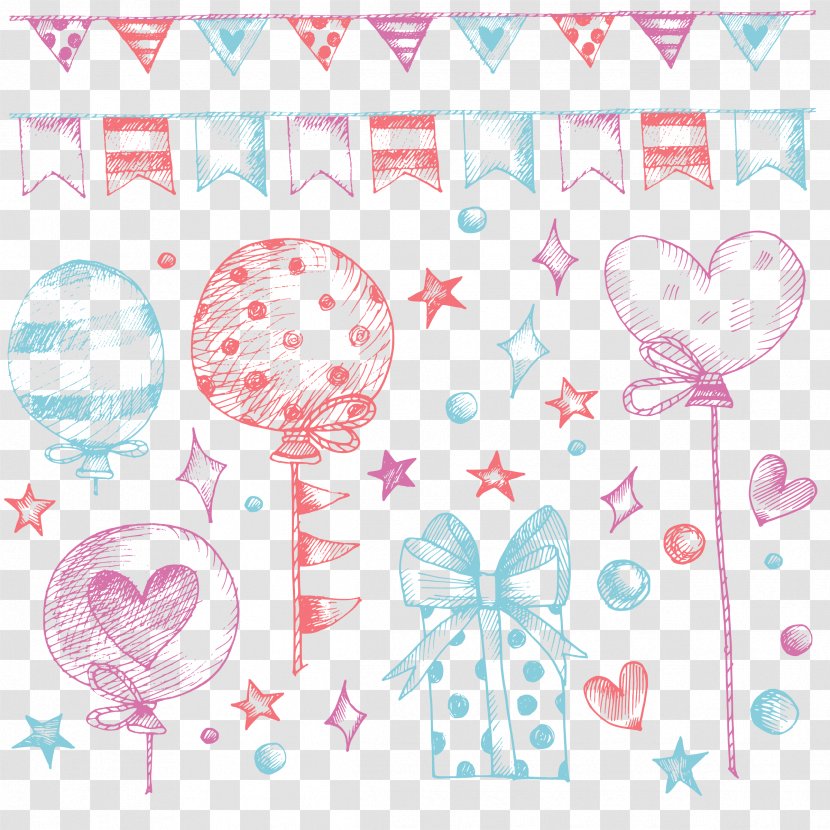Birthday Balloon Gift Party - Frame - Accessories Transparent PNG