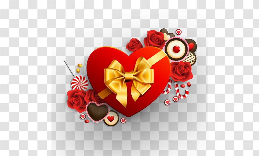 Ribbon Heart Valentines Day Clip Art - Creative Valentine's Transparent PNG