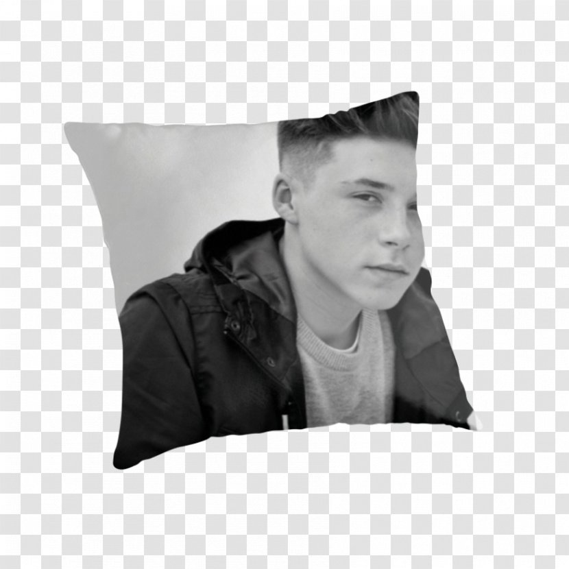 Throw Pillows Brooklyn Beckham Cushion Rectangle - Monochrome Photography - Pillow Transparent PNG
