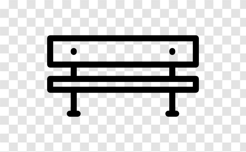 Bench Seat Clip Art - Black And White Transparent PNG