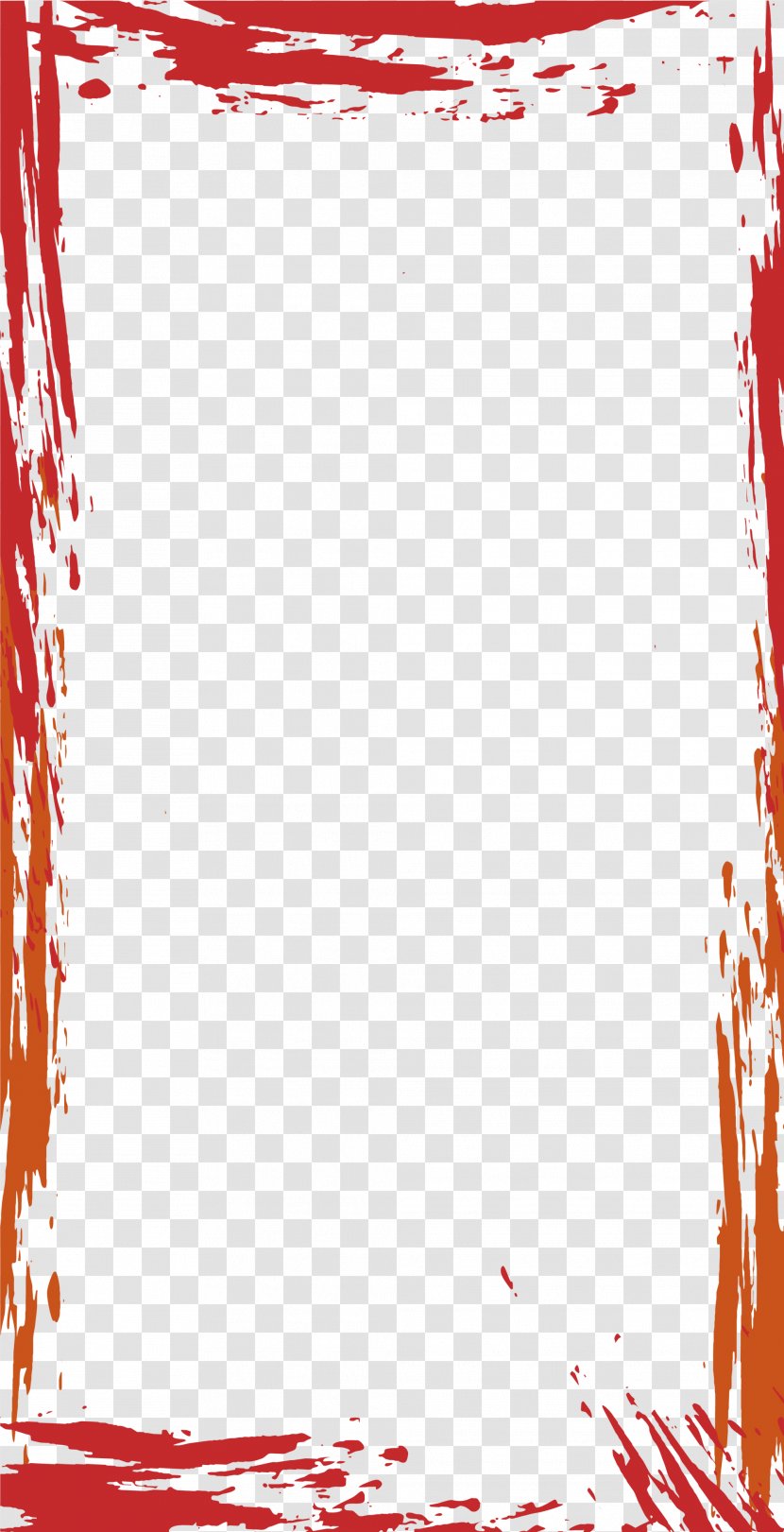 Red Picture Frame - Template - Line Transparent PNG