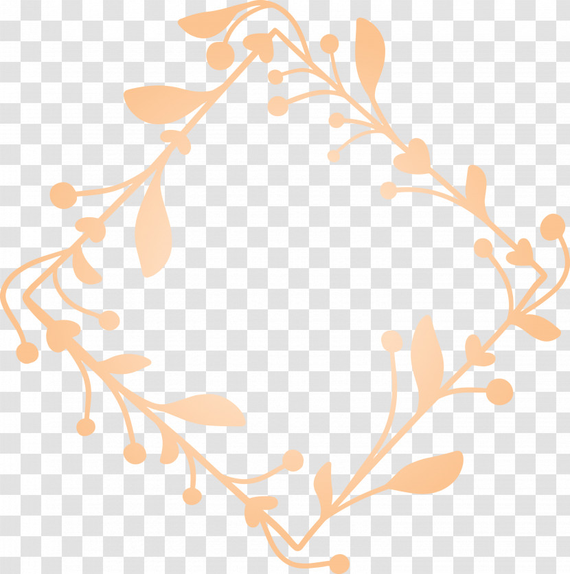 Flourish Frame Flower Frame Spring Frame Transparent PNG