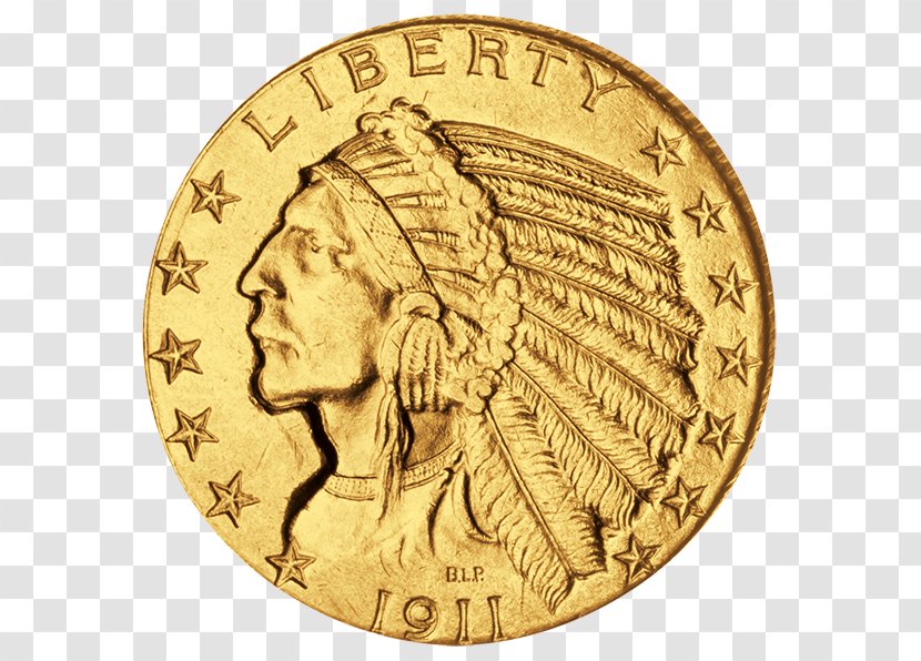 Gold Coin Half Eagle - Money Transparent PNG