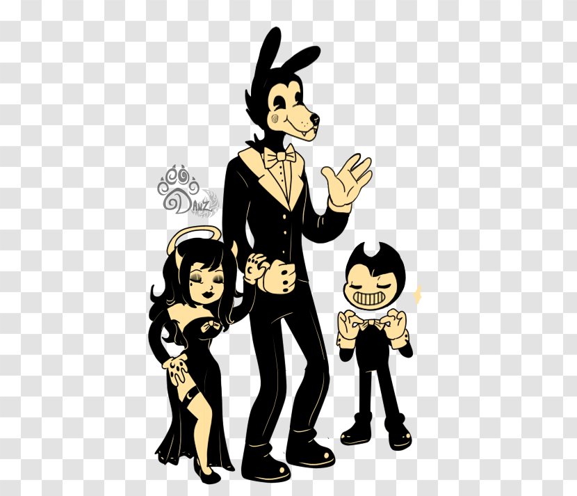 Bendy And The Ink Machine Fan Art Artist Drawing - Heart - Minecraft Transparent PNG