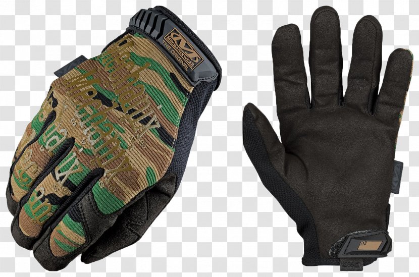 Glove Mechanix Wear U.S. Woodland Camouflage Leather - Clothing - Army Green Gloves Transparent PNG