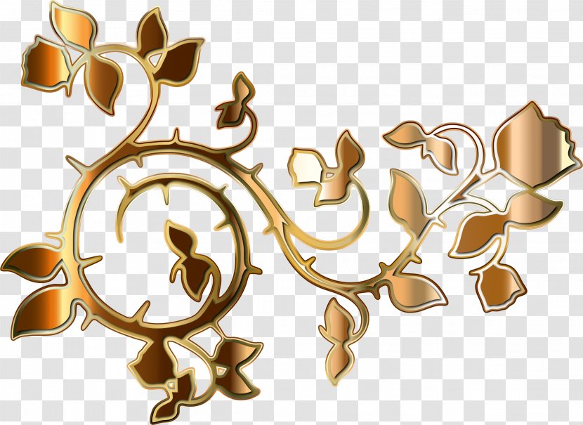 Trumpet Vine Gold Rose Clip Art - Material - Roses Cliparts Transparent PNG