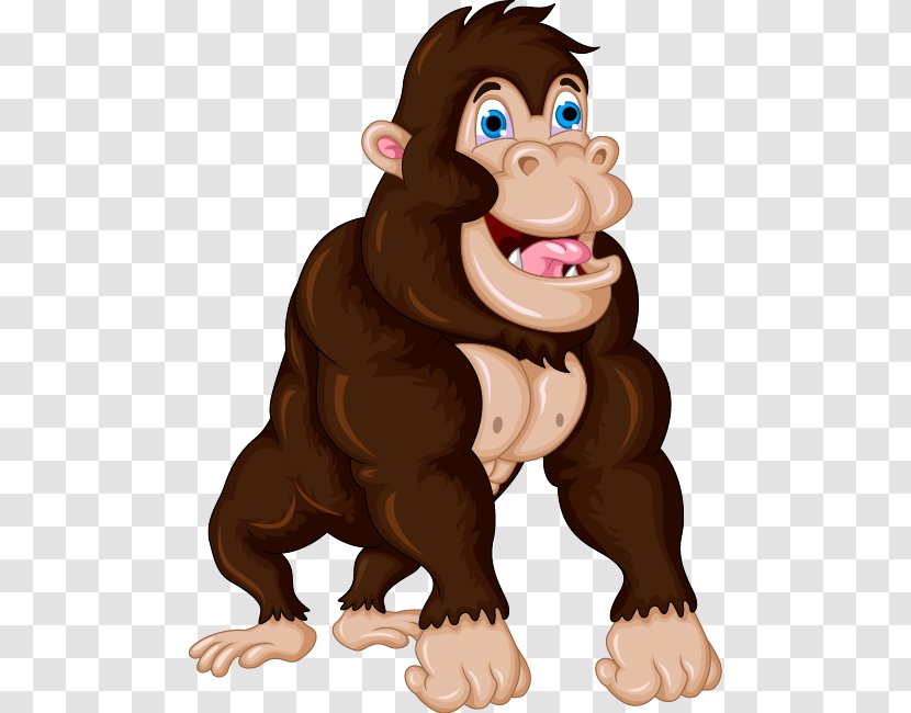 Gorilla Cartoon Clip Art - Stock Photography - Orangutan Transparent PNG