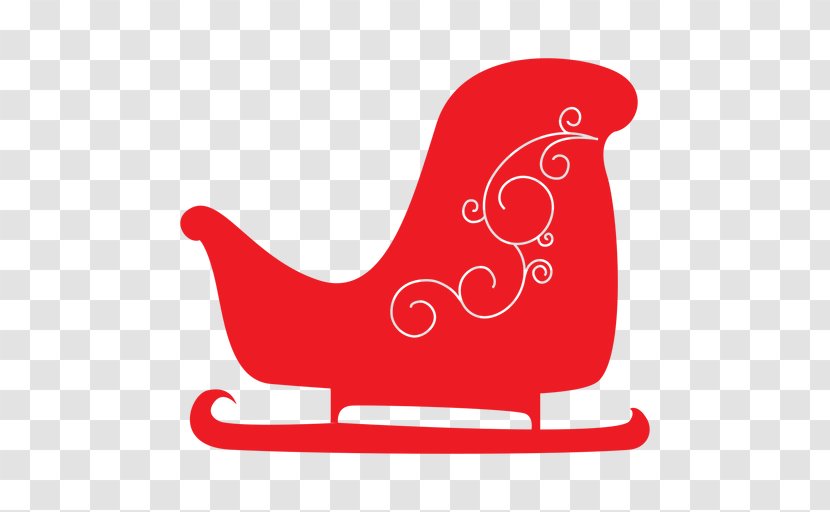 Santa Claus Reindeer Sled Christmas - Sleigh Transparent PNG