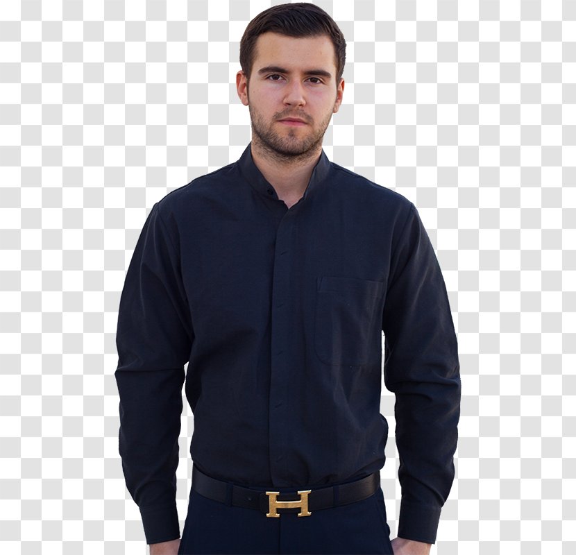 Sleeve Dress Shirt T-shirt Top - Neck Transparent PNG