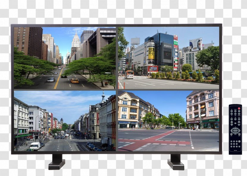 Closed-circuit Television Computer Monitors LED-backlit LCD LED Display Liquid-crystal - Advertising - Camera Transparent PNG