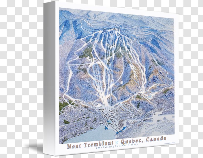 Trail Map Breckenridge Ski Resort Mont Tremblant Poster - Skiing Transparent PNG