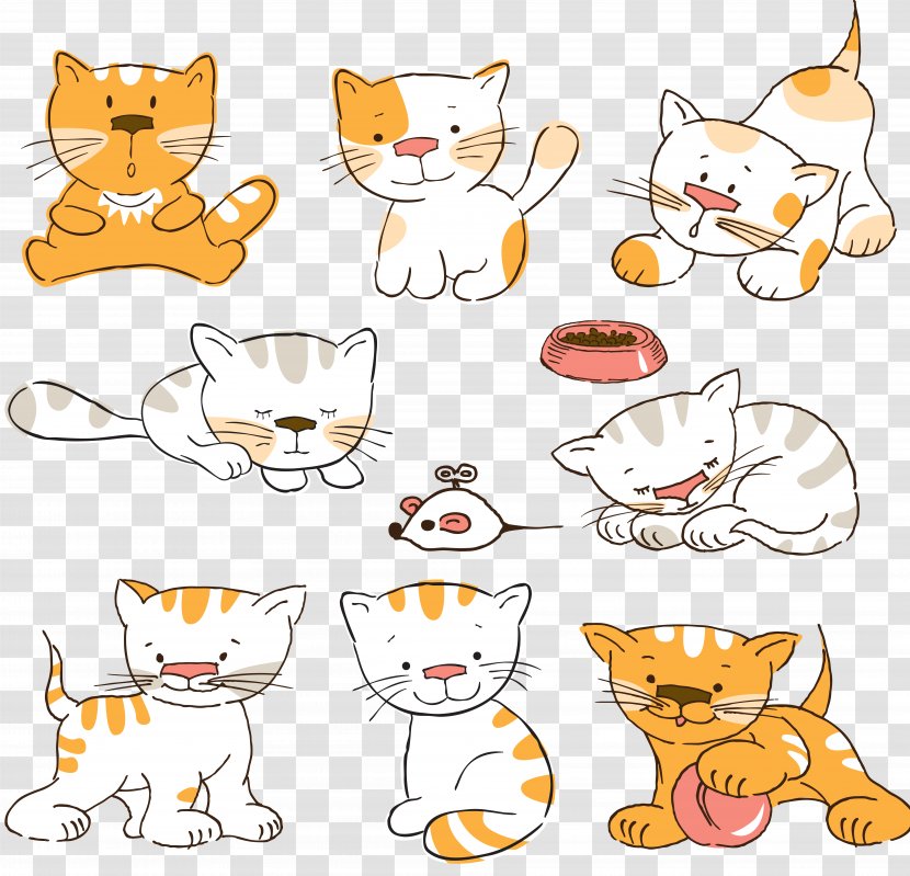 Cat Kitten Drawing Cuteness - Like Mammal Transparent PNG