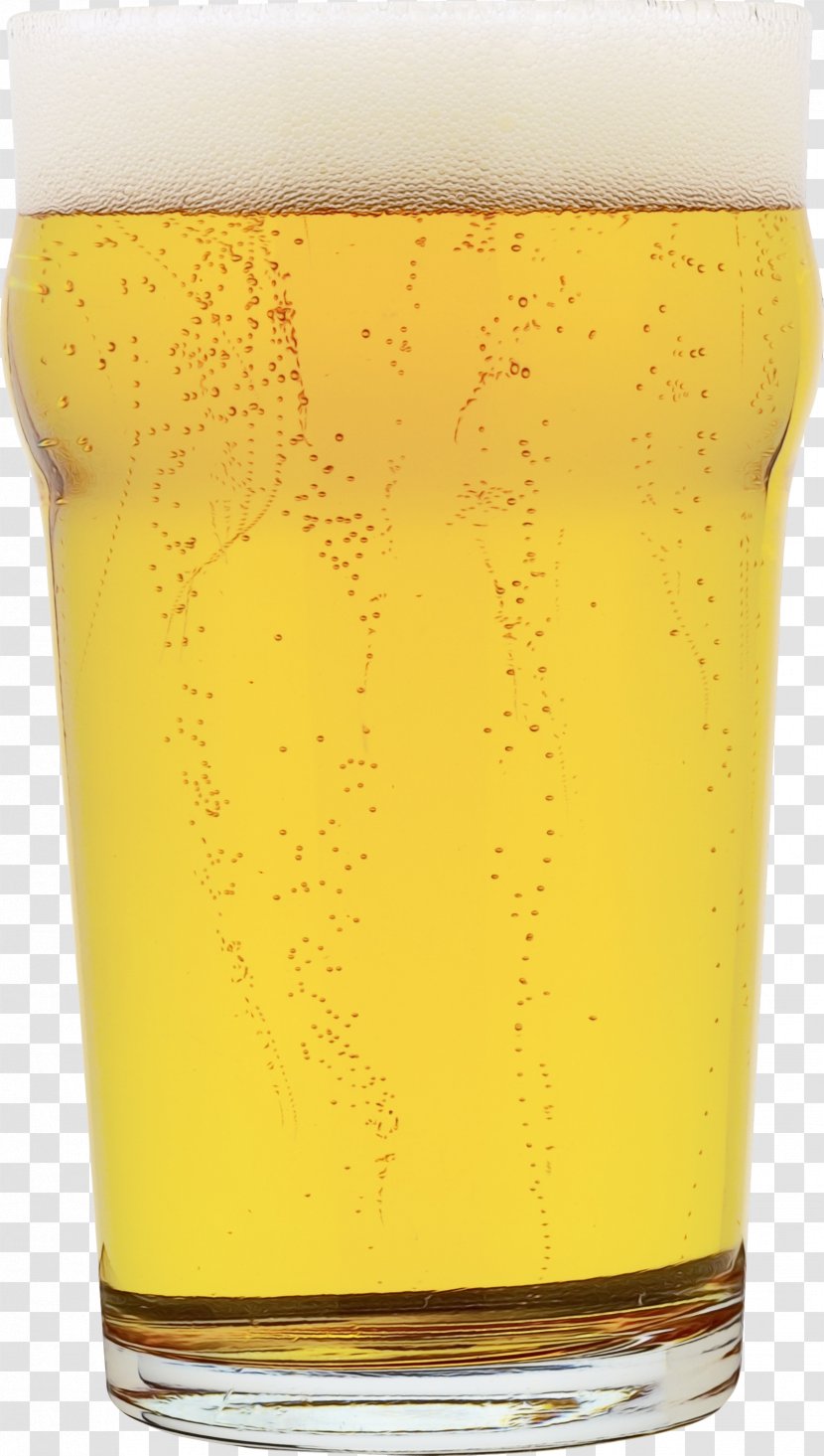 Pint Glass Drink Beer Yellow - Wet Ink - Juice Tumbler Transparent PNG