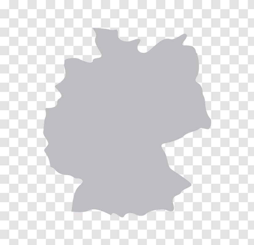 Germany Map Silhouette - Physische Karte Transparent PNG