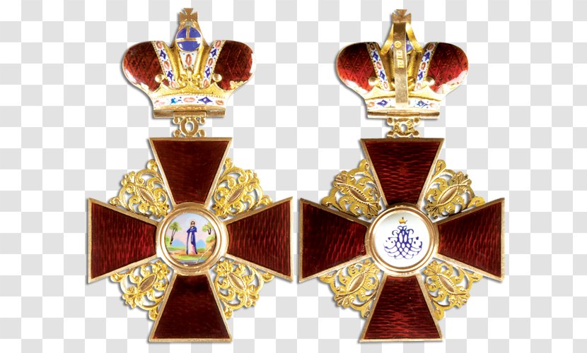 Order Of Saint Anna Ордена Российской империи St. George Russian Empire - Brass - Medal Transparent PNG