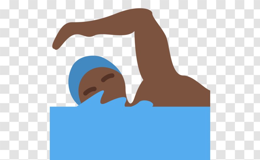Emojipedia Dark Skin Black Swimming - Africans - Emoji Transparent PNG