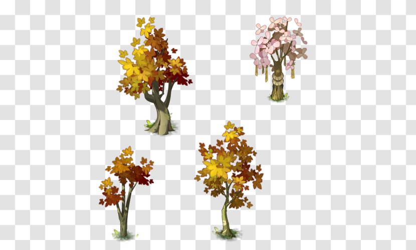 Tree Watercolor Painting - Yellow - Plants And Flowers Transparent PNG