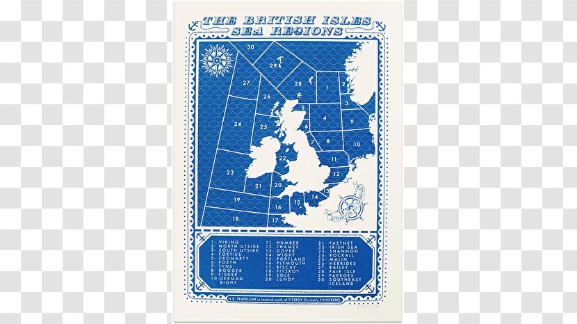 British Isles United Kingdom Linocut Shipping Forecast Artist - Work Of Art - Keep Fit Transparent PNG