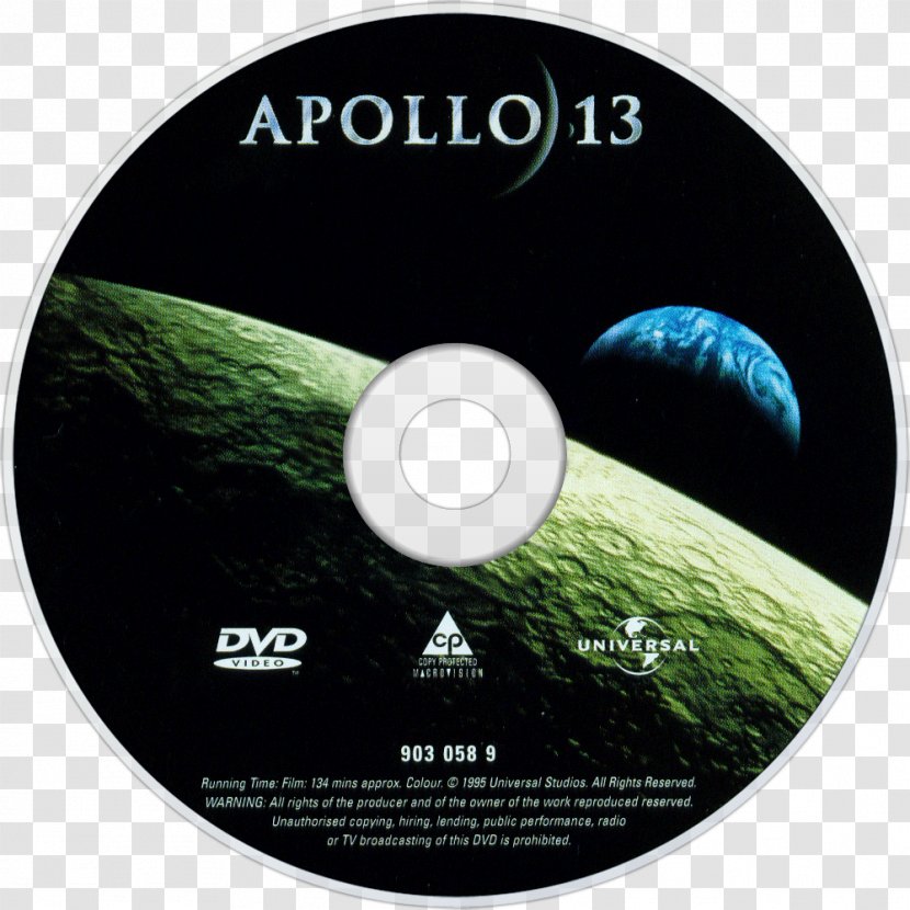 Compact Disc DVD Ultra HD Blu-ray Apollo 13 - Digital Data - Movie Poster Transparent PNG