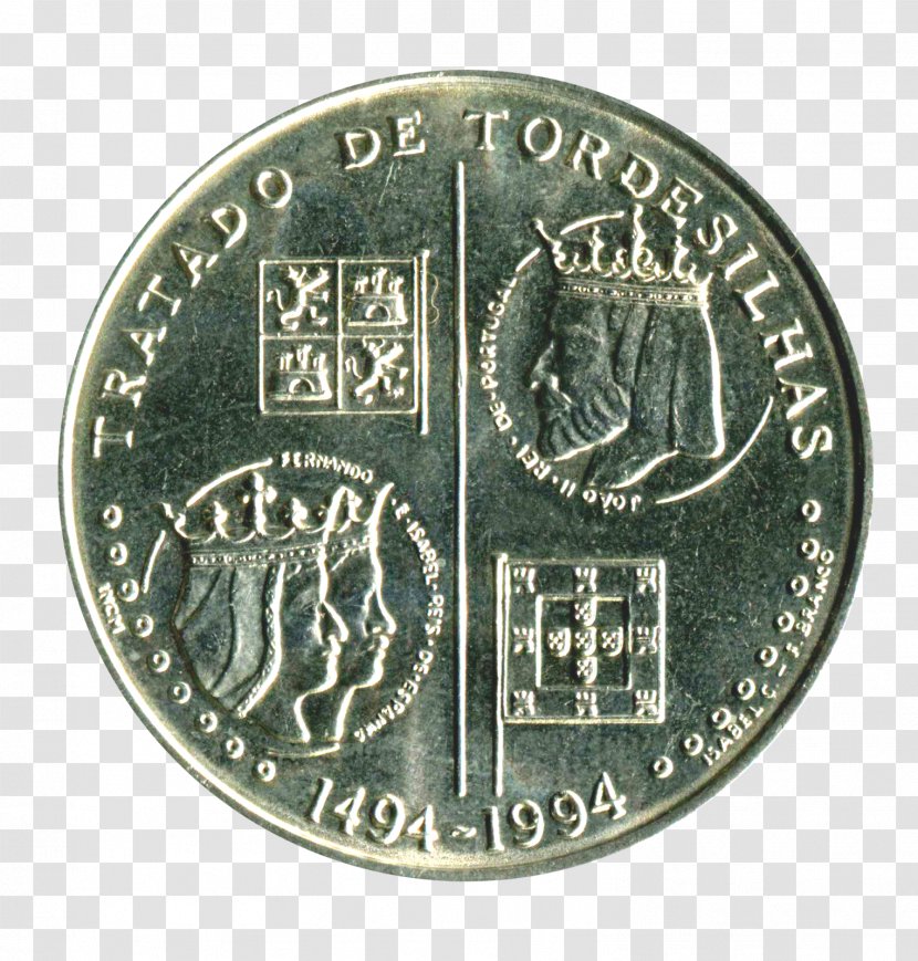 Coin Portuguese Discoveries Geometry History Caravel - Money Transparent PNG