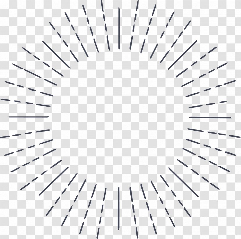 Circle Point Radiation - White - Super Bright Transparent PNG