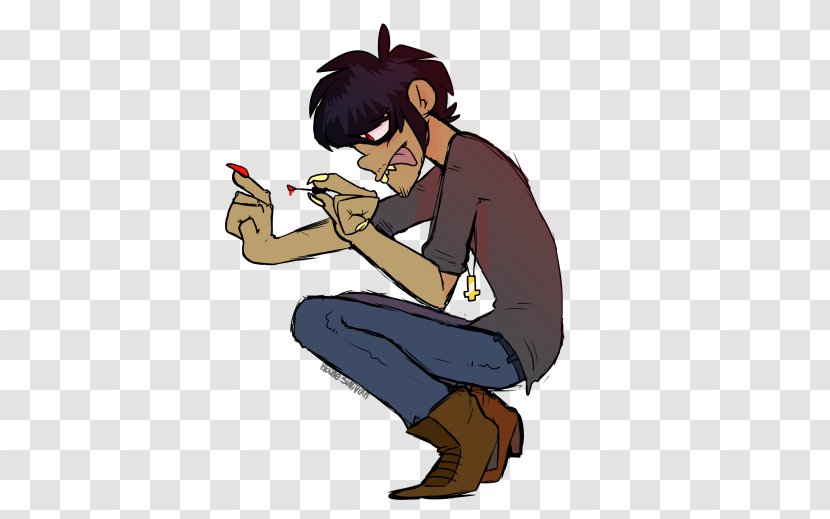 Homo Sapiens Finger Human Behavior Clip Art - Watercolor - Gorillaz Murdoc Transparent PNG