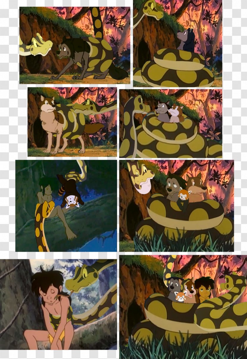 Mowgli Kaa Shere Khan Raksha The Jungle Book - Art Transparent PNG