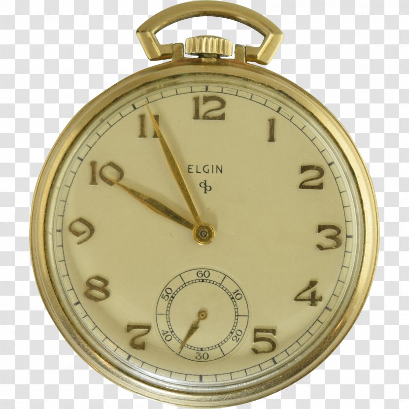 Pocket Watch Clock Elgin National Company Gold-filled Jewelry Transparent PNG
